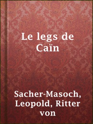 cover image of Le legs de Caïn